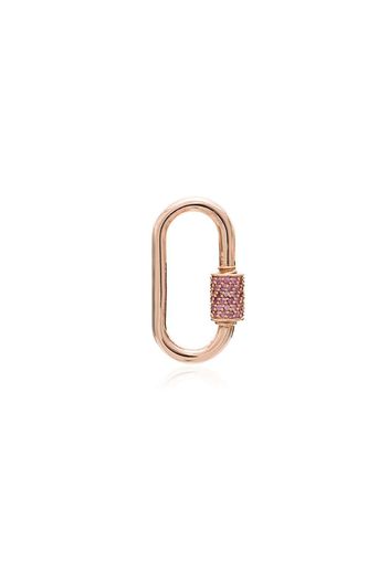 Ciondolo in oro rosa 18kt con zaffiri