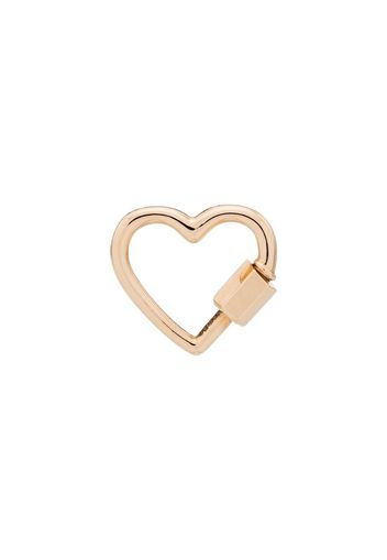 Baby Heart 14kt gold lock charm