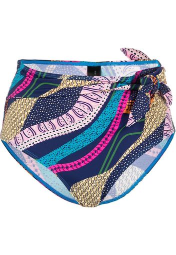 Marlies Dekkers Slip bikini con stampa Lotus - Blu