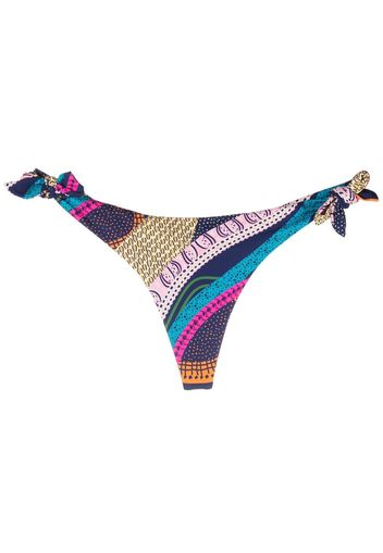 Marlies Dekkers Lotus mix-print bikini-bottoms - Blu