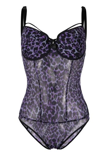 Marlies Dekkers Body con stampa - Viola