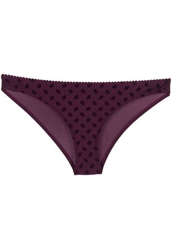 Marlies Dekkers Slip con ricamo - Viola