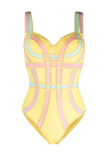 Marlies Dekkers Body Wing Power con design color-block - Giallo