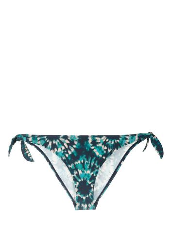 Marlies Dekkers Slip bikini con fantasia tie-dye - Blu
