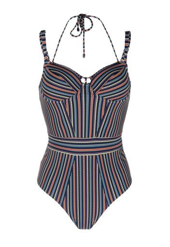 Marlies Dekkers Costume intero a righe - Blu