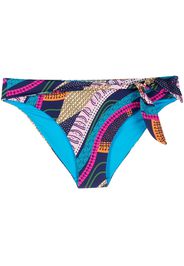 Marlies Dekkers Lotus mix-print bikini-bottoms - Blu