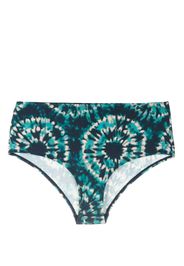 Marlies Dekkers Slip bikini a vita alta con fantasia tie-dye - Blu