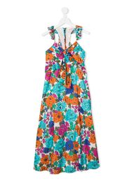 MARLO Imogen floral-print maxi dress - Blu