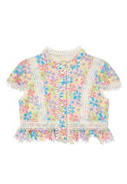 MARLO Giselle floral-lace top - Rosa