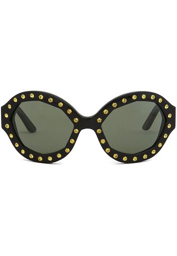 Marni Eyewear Naica Mine round-frame sunglasses - Nero