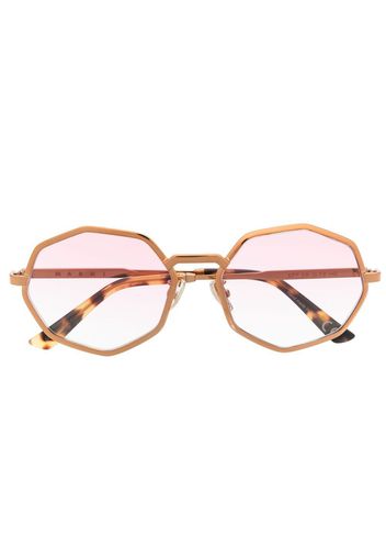 Marni Eyewear geometric-frame detail sunglasses - Rosa