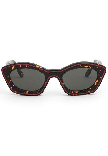 Marni Eyewear tortoiseshell-effect cat-eye sunglasses - Marrone