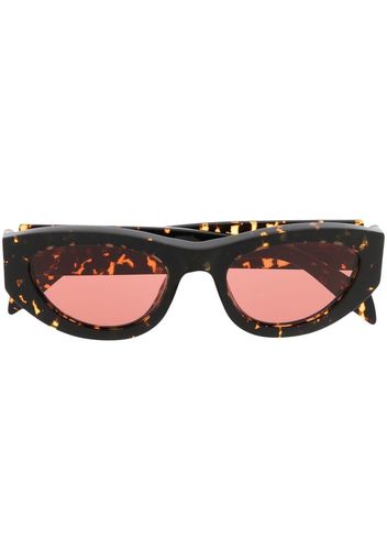 Marni Eyewear Occhiali da sole VGO con effetto tartarugato - Marrone