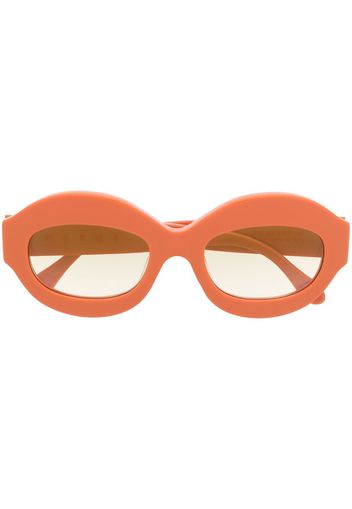 Marni Eyewear Occhiali da sole G1E ovali - Arancione