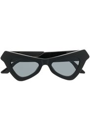 Marni Eyewear Occhiali da sole Fairy Pool triangolari - Nero