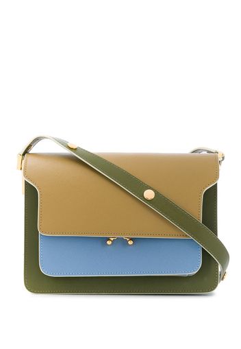 Borsa a tracolla con design color-block