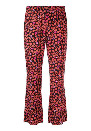 Pantaloni crop svasati Small Kisses