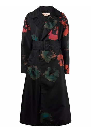 Marni Cappotto a fiori - Nero