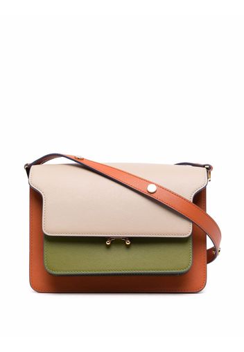 Marni Trunk block-colour shoulder bag - Marrone