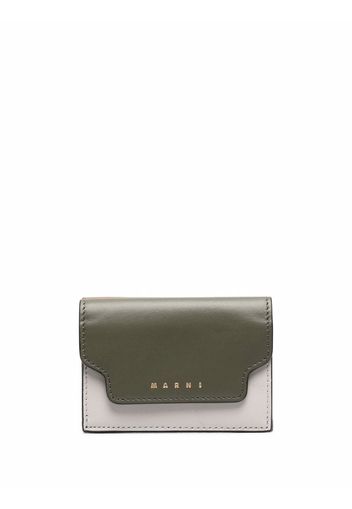 Marni colour-block folded wallet - Marrone