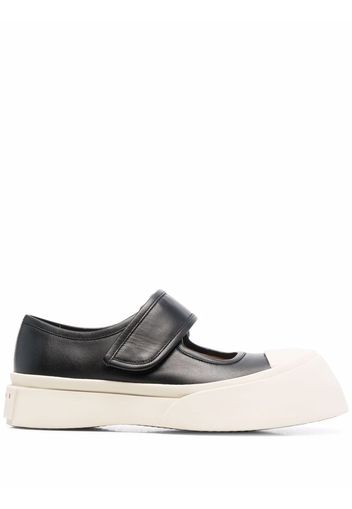 Marni chunky slip-on touch strap sandals - Nero