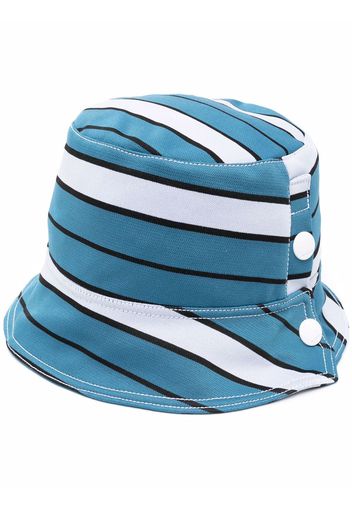 Marni striped bucket hat - Blu