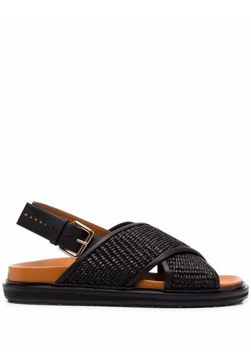 Marni Fussbett flat sandals - Nero