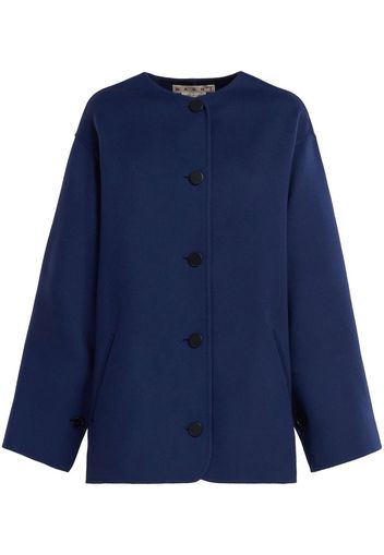 Marni button-up coat - Blu