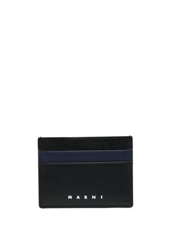 Marni logo-print card holder - Nero