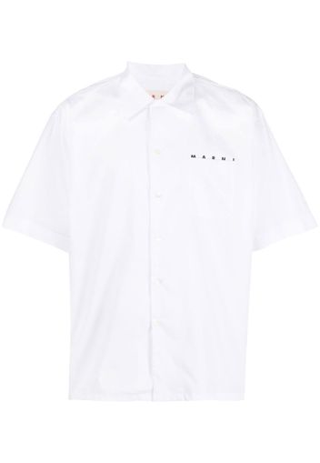 Marni logo short-sleeve shirt - Bianco