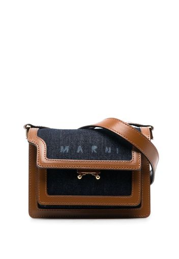 Marni calf leather cross-body bag - Blu