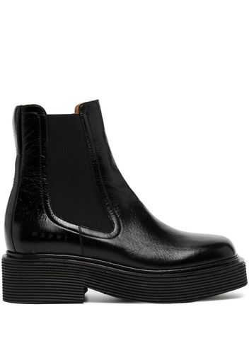 Marni ridged-sole ankle boots - Nero