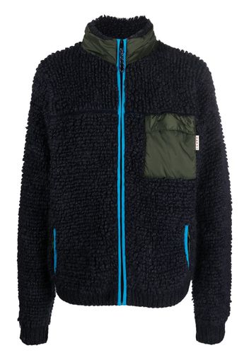 Marni knitted zip-up cardigan - Blu