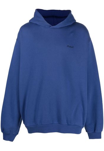 Marni logo-print hoodie - Blu