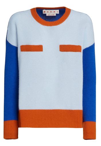 Marni colour-blocked cashmere jumper - Blu