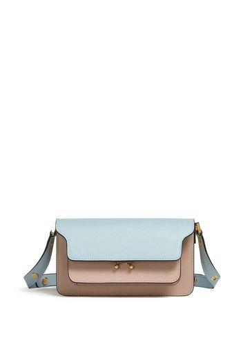 Marni Trunk colourblock shoulder bag - Blu