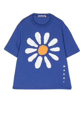 Marni Kids T-shirt con stampa - Blu