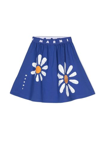 Marni Kids Gonna svasata con stampa - Blu