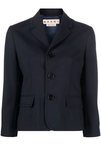 Marni Blazer monopetto con applicazione - Blu