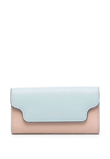 Marni two-tone leather keyholder - Marrone