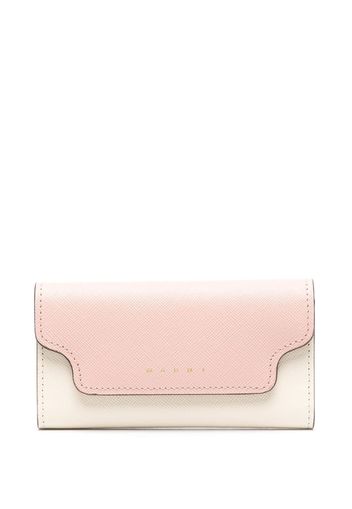 Marni two-tone leather keyholder - Toni neutri