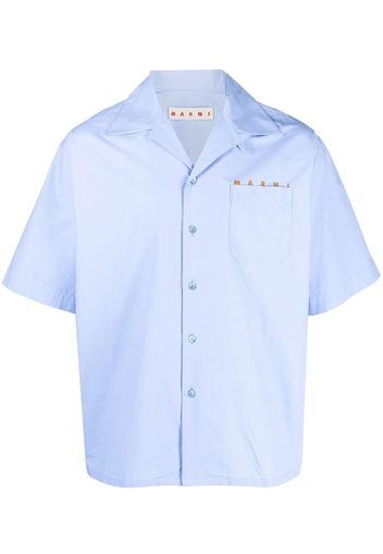 Marni short-sleeve cotton shirt - Blu