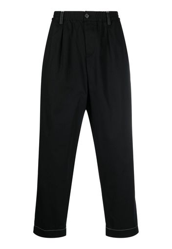 Marni contrast-stitching trousers - Nero