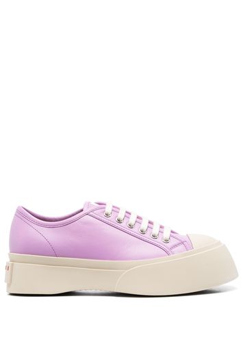 Marni Pablo leather low-top sneakers - Viola