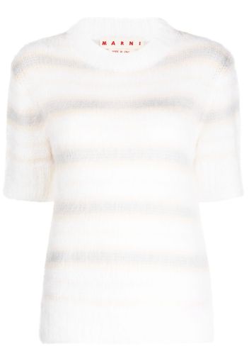 Marni brushed mohair T-shirt - Bianco