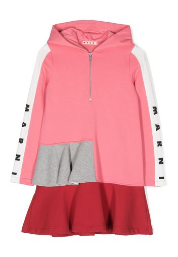 Marni Kids Abito con design color-block - Rosa