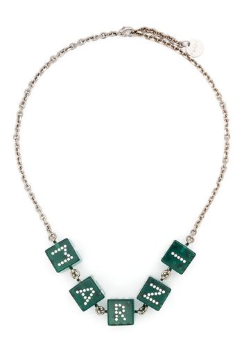 Marni logo-embellished necklace - Argento