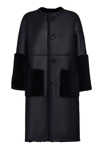 Marni Cappotto in finta pelliccia - Nero