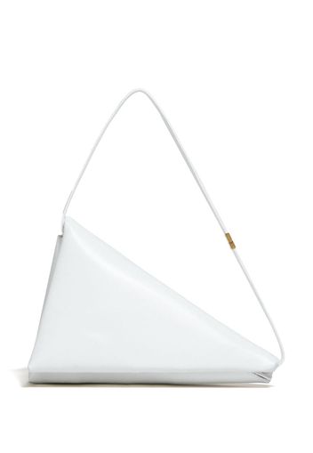 Marni triangle leather shoulder bag - Bianco