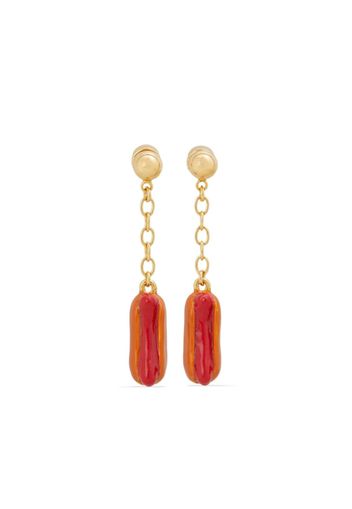 Marni hot-dog pendant earrings - Arancione